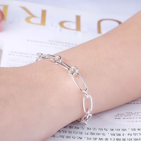 The Upscale Link Bracelet in 925 silver - Picture 2 of 6